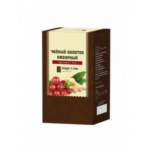 Чайный напиток имбирный (брусника, мед), Алтай флора (20 ф/п)